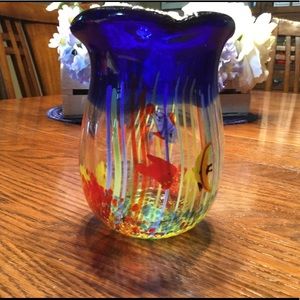 Gorgeous Murano Glass aquarium fish vase